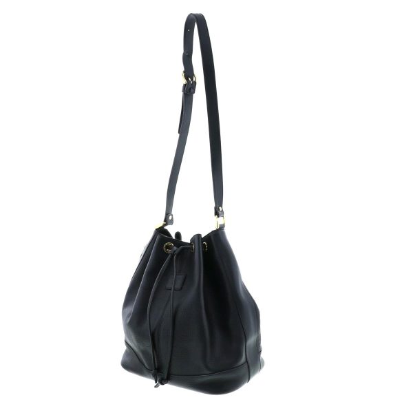 1240007011933 2 Burberry Drawstring Shoulder Bag Black