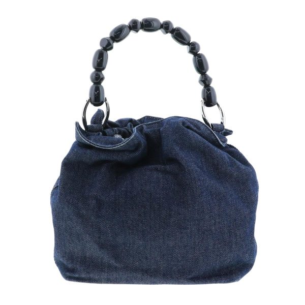 1240007022699 4 Christian Dior Maris Pearl Denim Handbag