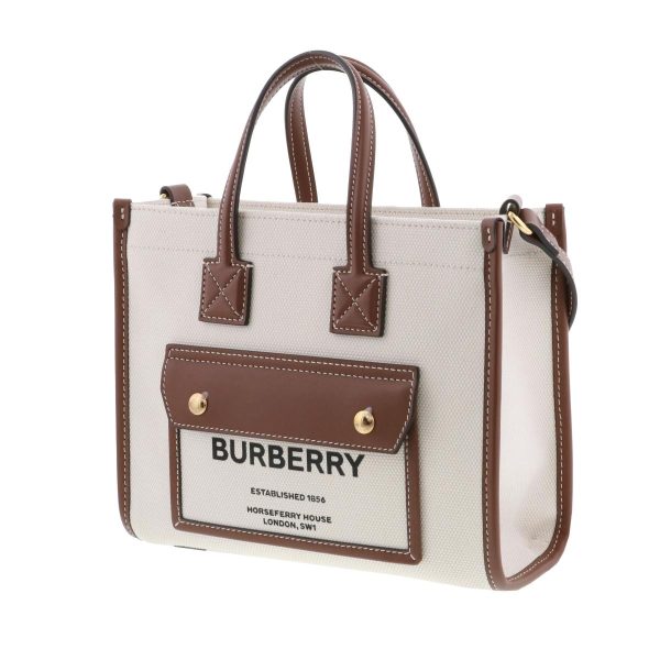 1240007027638 2 Burberry Mini Freya Tote Bag Brown