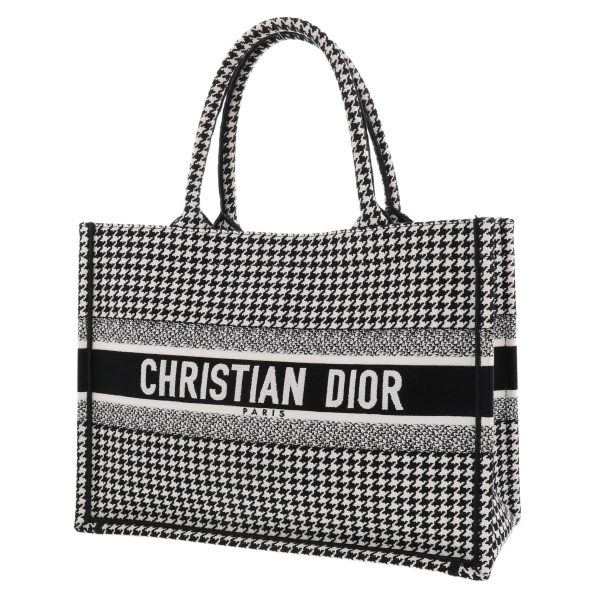 1240007028910 2 Christian Dior Book Tote Black White