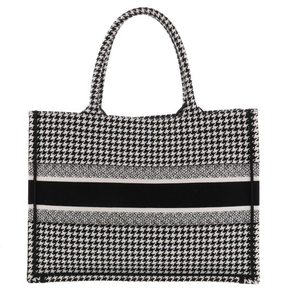 1240007028910 4 Christian Dior Book Tote Black White