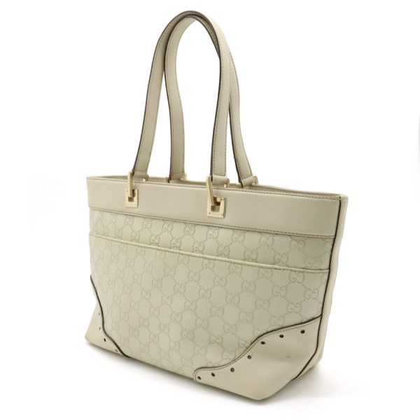 12400188 2 GUCCI Guccisima tote bag shoulder bag ivory white