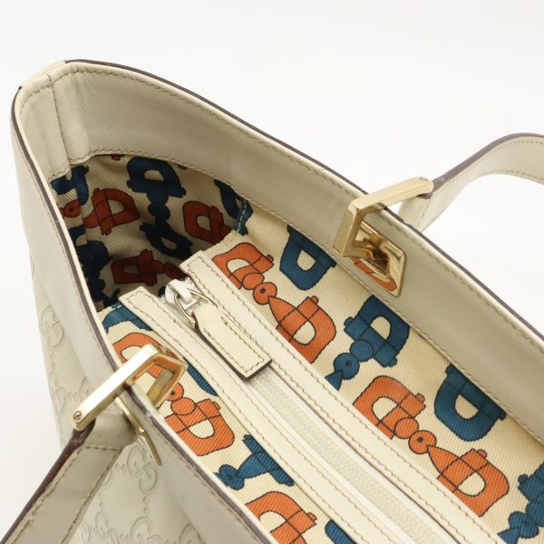 12400188 6 GUCCI Guccisima tote bag shoulder bag ivory white