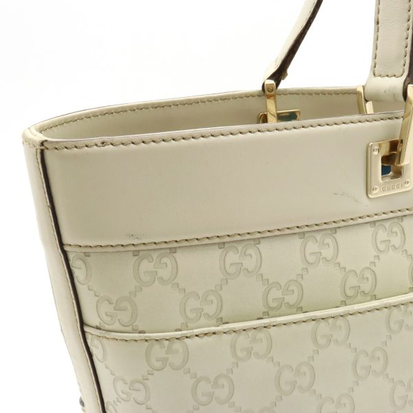 12400188 7 GUCCI Guccisima tote bag shoulder bag ivory white