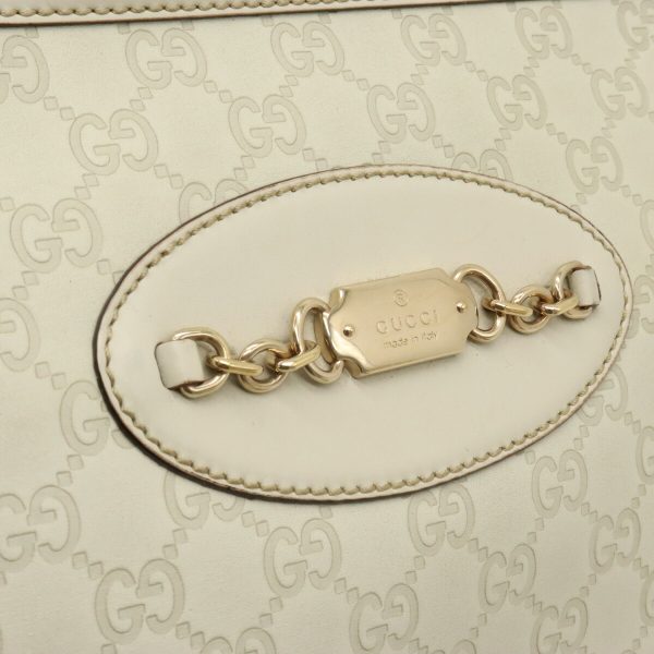 12400188 9 GUCCI Guccisima tote bag shoulder bag ivory white