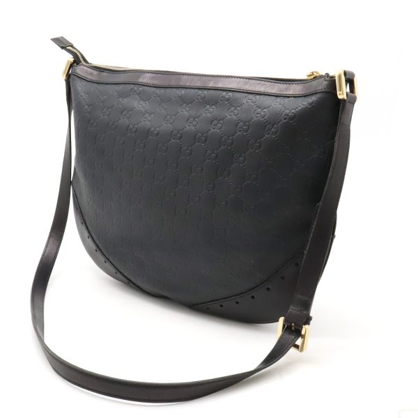 12410994 2 GUCCI Guccisima shoulder bag diagonal black