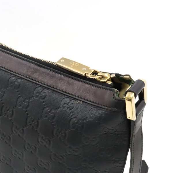 12410994 7 GUCCI Guccisima shoulder bag diagonal black