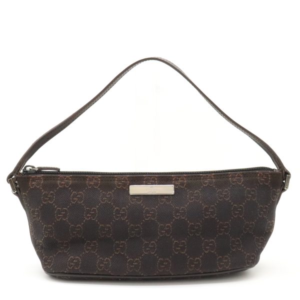 12420141 1 GUCCI GG accessory pouch sub bag handbag party bag brown