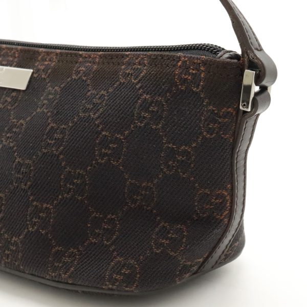 12420141 7 GUCCI GG accessory pouch sub bag handbag party bag brown