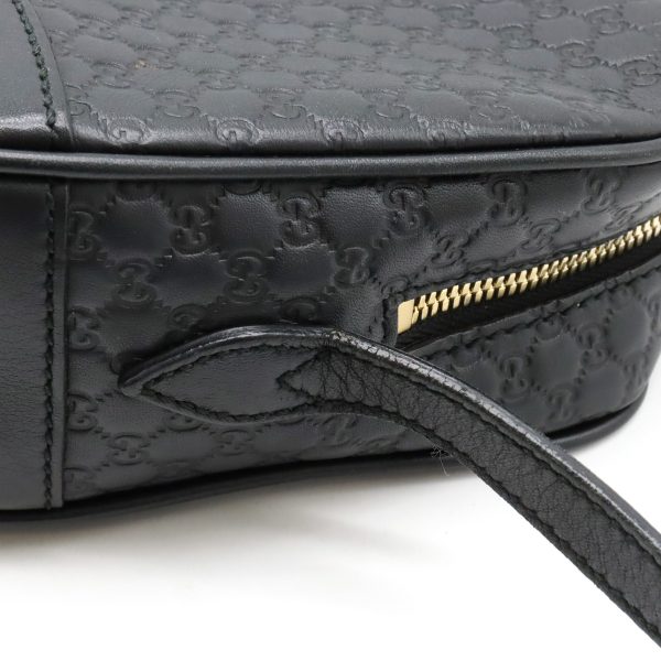 12420561 8 GUCCI Micro Guccisima Shoulder Bag Crossbody Pochette Black