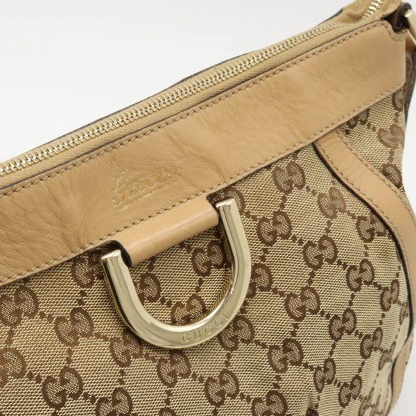 12420618 8 GUCCI GG Abbey Shoulder Bag Crossbody Khaki Beige