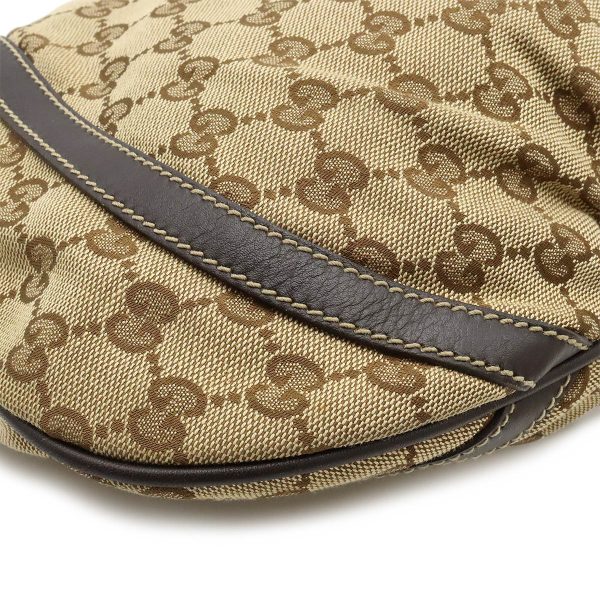 12420737 3 GUCCI GG Abbey Shoulder Bag Crossbody Khaki Beige Brown