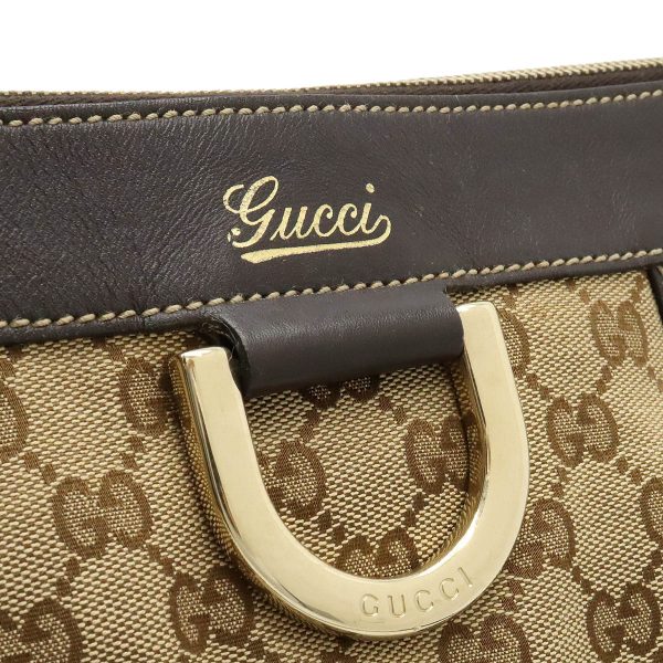 12420737 7 GUCCI GG Abbey Shoulder Bag Crossbody Khaki Beige Brown