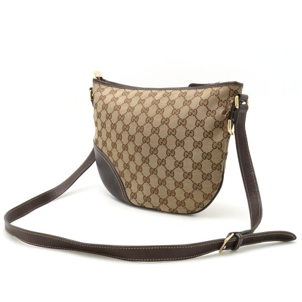 12430335 2 GUCCI GG shoulder bag diagonal khaki beige brown