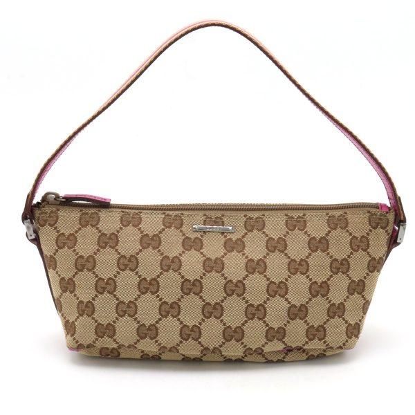 12430399 1 GUCCI GG Pouch Sub Bag Multi Pouch Khaki Beige Sherry Line Purple