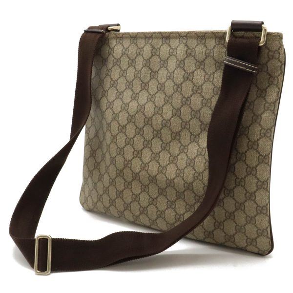 12430612 2 GUCCI GG Supreme Shoulder Bag Bag Khaki Brown