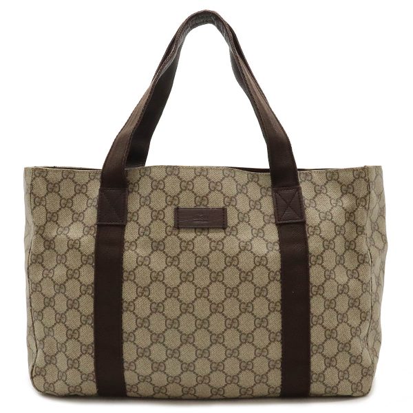 12440222 1 GUCCI GG Supreme tote bag shoulder bag Shoulder beige brown brown