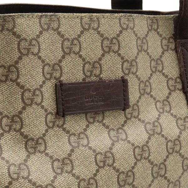 12440222 7 GUCCI GG Supreme tote bag shoulder bag Shoulder beige brown brown