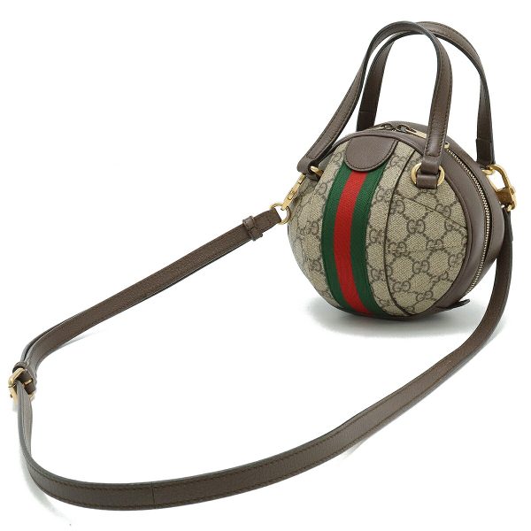 12440246 2 GUCCI Ophidia GG Supreme 2WAY Shoulder Bag Brown