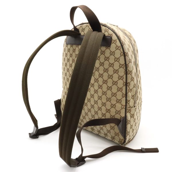 12450127 2 GUCCI GG Rucksack Backpack Daypack Brown