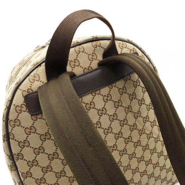 12450127 6 GUCCI GG Rucksack Backpack Daypack Brown