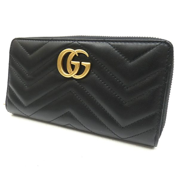 125 20210219 a 3 01 Gucci GG Marmont Long Wallet Black