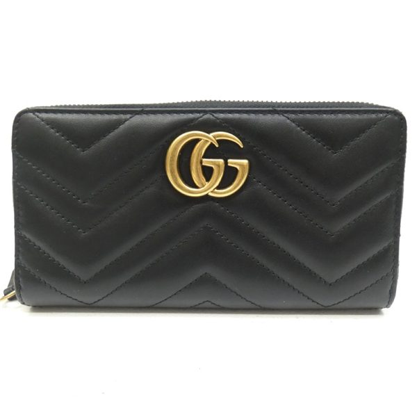 125 20210219 a 3 02 Gucci GG Marmont Long Wallet Black