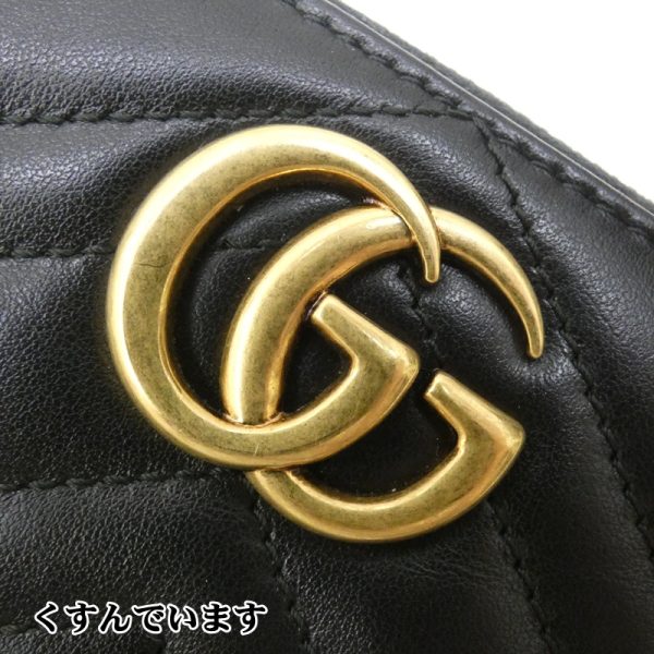 125 20210219 a 3 08 Gucci GG Marmont Long Wallet Black