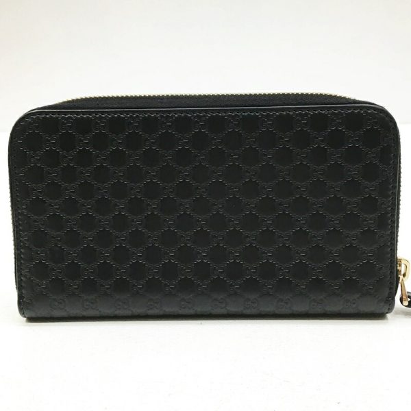 125 20210925 m 6 03 Gucci Long Wallet Micro Guccisima Black