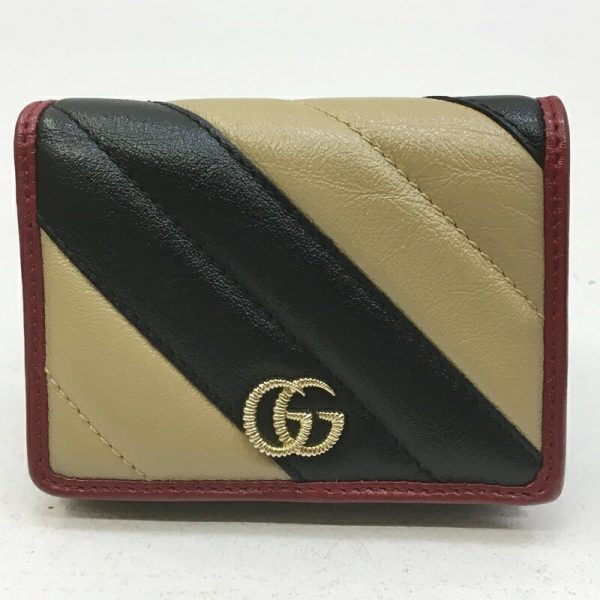 125 2021114 m 202 Gucci GG Marmont Bi FWallet Black