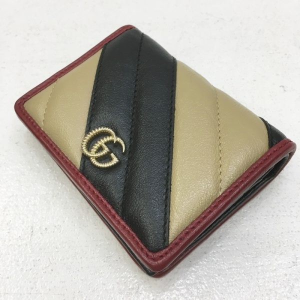 125 2021114 m 204 Gucci GG Marmont Bi FWallet Black