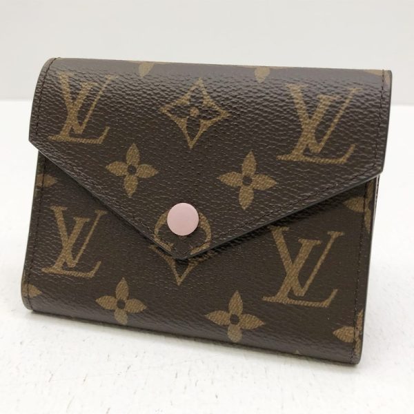 125 20230324 a 2 01 Louis Vuitton Portefeuille Victorine Wallet Rose Ballerine Brown