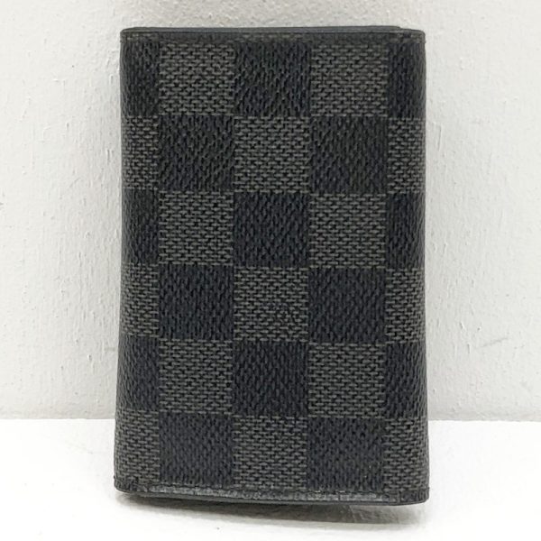 125 20230802 a 1 03 Louis Vuitton Multicle 6 Key Case Damier Graphite Black