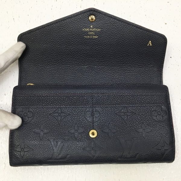 125 20231012 a 4 04 Louis Vuitton Portefeuille Sarah Bi FLong Wallet Empreinte Brown