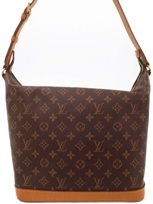 1321091650011 Louis Vuitton On The Go MM Hand Bag Amplant Black Beige