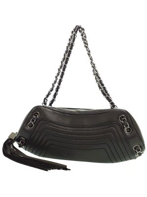 1323033160015 Prada Shoulder Bag Calf Leather Black