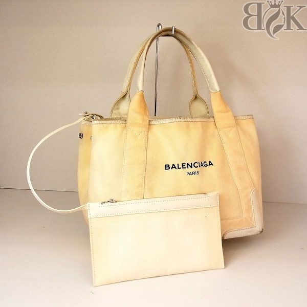 140035120 1 Balenciaga Blue CABAS Small Tote Bag Pouch Leather