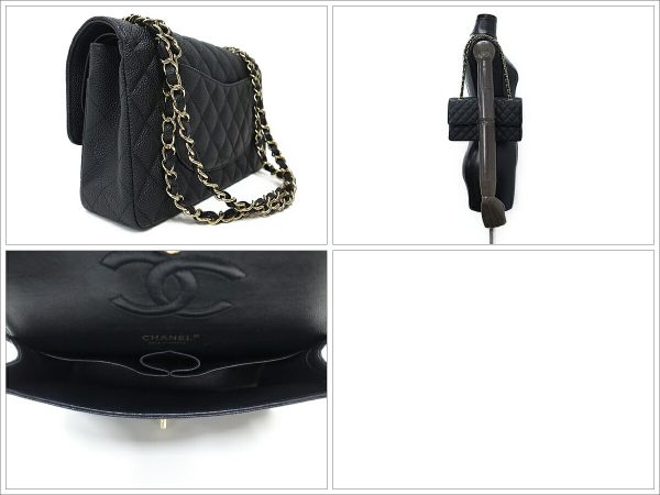 14151348600142 Chanel Matelasse Chain Shoulder Bag Black