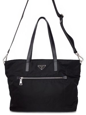 1431028580011 Ferragamo Gancini 2Way Bag Black