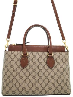 1520039060015 Gucci GG Supreme Web Bag Beige