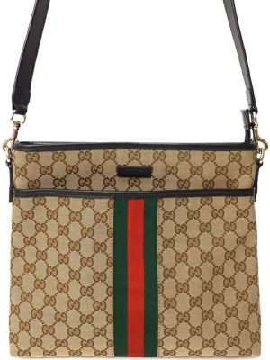 1524026160016 Gucci GG Supreme Shoulder Bag Black