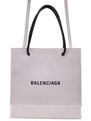 1524078850019 Balenciaga Blue Small Cabas Tote Bag Natural Black