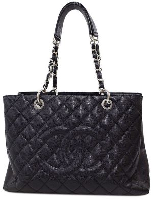 1620239640014 Chanel Vintage Black Quilted Lambskin Classic Medium Double Flap