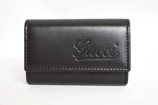 170383 Gucci 6 Key Case Black