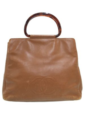 1721420490019 Bottega Veneta Intrecciato Handbag Leather Brown