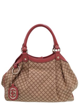 1722361970011 Louis Vuitton Sonatine Handbag Monogram Suede Red