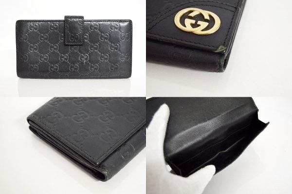 181593 1 Gucci Guccisima Long Wallet Black