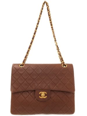 1822180380012 Louis Vuitton Side Trunk Monogram Canvas Shoulder Bag Brown