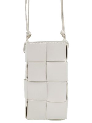 1824053370014 Prada Diagram Chain Shoulder Bag White