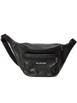 1824105330010 Balenciaga Explorer Belt Body Bag Black